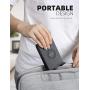 Lamicall Adjustable Cell Phone Stand - Foldable Portable Holder Cradle for Desk, Desktop Charging Dock Compatible with Phone 12 Mini 11 Pro XS Max XR X 8 7 6S Plus Galaxy S10 S9 S8 Smartphones Black