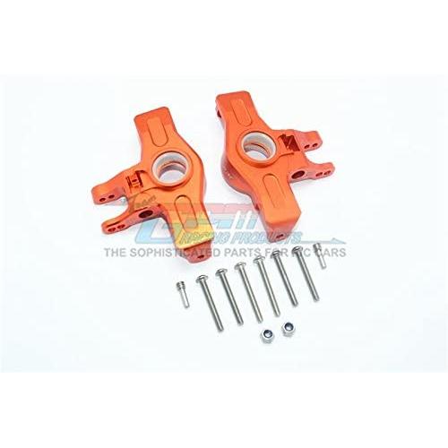 GPM for Traxxas Unlimited Desert Racer 4X4 (#85076-4) Upgrade Parts Aluminum Front Knuckle Arms - 1Pr Set Orange