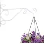 Sumnacon Metal Plant Hanging Bracket Hook - 1 Pcs 12'' Sturdy Wall Plant Hangers Indoor Outdoor Bracket for Hanging Bird Feeders,Lanterns,Planters,Wind Chimes,Ornaments with Screws(White) Sumnacon Metal Plant Hanging Bracket Hook - 1 Pcs 12'' Sturdy Wall Plant Hangers Indoor Outdoor Bracket for Hanging Bird Feeders,Lanterns,Planters,Wind Chimes,Ornaments with Screws(White)