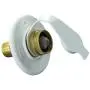 JR Products 160-85-A-26-A Polar White City Water Flange with 1/2'' MPT