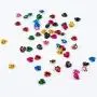 600 Pieces Mixed Color 3-Size Aluminum Rose Flower Tiny Metal Beads Jewelry Making DIY Craft