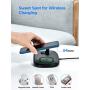 Seneo 2 in 1 Wireless Charger, Dual Wireless Charging Pad, Charging Holder for iWatch 5/4/3/2, 7.5W Fast Charging for iPhone SE 2/11/11 Pro Max/XR/XS/X/8/8P, Dark Black(No QC 3.0 Adapter)
