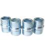 PSCCO 4pcs Wire Rack Shelve Unit Pole Connector Storage Shelf Shelving Holder Connection Nuts Replacement Parts (ID: 16mm, OD: 23mm)