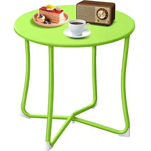Amagabeli Metal Patio Side Table 18” x 18” Heavy Duty Weather Resistant Anti-Rust Outdoor End Table Small Steel Round Coffee Table Porch Table Snack Table for Balcony Garden Yard Lawn,Lime Green Amagabeli Metal Patio Side Table 18” x 18” Heavy Duty Weather Resistant Anti-Rust Outdoor End Table Small Steel Round Coffee Table Porch Table Snack Table for Balcony Garden Yard Lawn,Lime Green