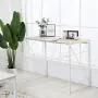 Folding Computer Desk Modern Writing Study Desk Industrial Simple Laptop Table for Home Office Notebook Desk, Oak White