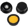 BBT Air Compressor Intake Filter, 2 Pcs 16mm Thread Metal oil-less Air Compressor Air Filter Silencer Noise Muffler (3/8 PT 16mm) (2 Pcs)