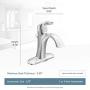 MOEN 6400ORB Eva Collection One Handle Single Hole Bathroom Sink Faucet with Optional Deckplate, 1 count, Oil Rubbed Bronze