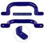 Purife 10 Metal Playground Handles Blue (Pair-500LBS), Playground Grab Handles, Kids Playset Safety Handles, Hand Grip Bar for Playhouse,Treehouse, Jungle Gym, Climbing Frame, Swing Set Accessories