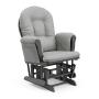 StorkCraft Hoop Glider and Ottoman Cushions, Gray w/Light Gray
