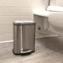 iTouchless SoftStep 1.32 Gallon Bathroom Stainless Steel Step Trash Can, 5 Liter Pedal Bin, Removable Inner Bucket, Soft and Silent Open and Close iTouchless SoftStep 1.32 Gallon Bathroom Stainless Steel Step Trash Can, 5 Liter Pedal Bin, Removable Inner Bucket, Soft and Silent Open and Close