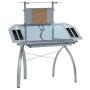 Studio Designs Futura Tower, Silver/Blue Glass
