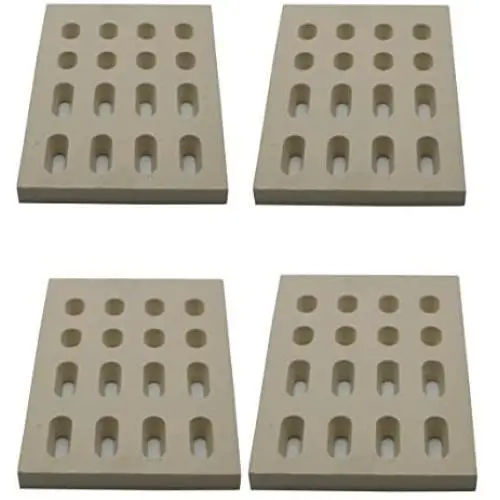 Grill Valueparts REV5504CB (4-Pack) Grand Turbo Grand Hall Members Mark Ceramic Briquettes Ceramic Brick Flame Tamer, Set of 4 (Dimensions: 7 1/16'' L X 4 3/4'' W X 1/2'' H) Grill Valueparts REV5504CB (4-Pack) Grand Turbo Grand Hall Members Mark Ceramic Briquettes Ceramic Brick Flame Tamer, Set of 4 (Dimensions: 7 1/16'' L X 4 3/4'' W X 1/2'' H)