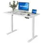 Flexispot Electric Height Adjustable Standing Desk, 48'' Sit Stand Up Computer Desk Workstation for Home Office (White Frame/White Desktop, 48 x 24 inch) Flexispot Electric Height Adjustable Standing Desk, 48'' Sit Stand Up Computer Desk Workstation for Home Office (White Frame/White Desktop, 48 x 24 inch)