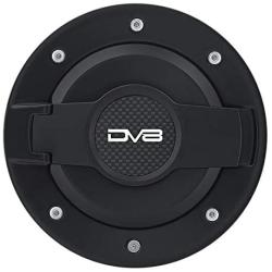 DV8 Offroad | Fuel Door Assembly | Designed for the 2007-2018 Jeep Wrangler JK | Black Finish