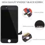 QTlier iPhone 7 Screen Replacement,LCD Display and Touch Screen Digitizer Replacement Frame Assembly with Repair Tool Kit(Black, 4.7Inch, for iPhone 7)