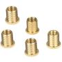 Homyl Pack of 5 Universal Gear Shift Knob Adapter Nuts Insert Set M10x1.25 Gold