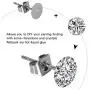 600PCS Hypoallergenic Stainless Steel Earrings Posts(5mm/6mm/8mm) Flat Pad Blank Earring Pin Studs with 600PCS Butterfly Earring Backs for Jewelry Making Findings,Total 1200 Pieces 600PCS Hypoallergenic Stainless Steel Earrings Posts(5mm/6mm/8mm) Flat Pad Blank Earring Pin Studs with 600PCS Butterfly Earring Backs for Jewelry Making Findings,Total 1200 Pieces