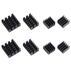 Enokay Raspberry Pi 4 Model B 4B Heat Sink Heatsink Heatsinks Set(Set of 2)(Black)