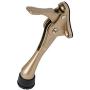 CG PLUS Door Stopper, One-Touch semi-Automatic - 4 inch Metal Door Stopper, with Non-Slip Rubber Tip for Wood, Concrete, Tiled, and Carpeted Floors_Gold 1pack