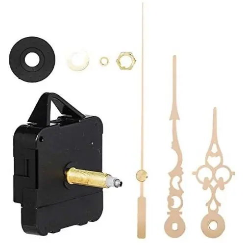 JJDD High Torque Clock Replacement Movement,Clock Movement Metal Clock Needle Kit,31MM Long DIY Repair Quartz Wall Clock Movement,8 PCS