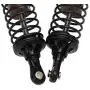 Ky-RC Front and Rear Metal Spring Shock Absorber for Traxxas Slash4x4 Shock Absorber for 1/10 RC Traxxas Slash 4x4 727 RC Model Car Part(4pcs) (Titanium Grey)