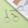 Airssory 10 Pcs 304 Stainless Steel Key Chain Split Keychain Parts Metal Key Ring Hardware Connector with Chain - 25mm in Diameter Airssory 10 Pcs 304 Stainless Steel Key Chain Split Keychain Parts Metal Key Ring Hardware Connector with Chain - 25mm in Diameter