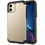 Luvvitt Ultra Armor Case Designed for iPhone 11 2019 with Removable Metal Plate for Magnetic Holder (car Phone Mount Cradle is not Included) for Apple iPhone XI 11 6.1 inch Screen - Gold