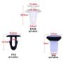 ANTS PART 146Pcs 12Sizes Car Fender Door Hood Bumper Trim Rivet Clip Body Retainer Assortment Kit