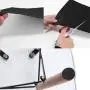 Perzodo 24 Pieces Black Adhesive Back Felt Sheets Fabric Sticky Back Sheets, 8.3 by 11.8'' (A4 Size), Durable and Water Resistant, Multi-Purpose for Art and Craft Making