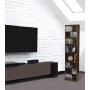 Atlantic Herrin Adjustable Media Cabinet - Holds 261CD, 114DV, 132 Games PN74736249 in Textured Chestnut Atlantic Herrin Adjustable Media Cabinet - Holds 261CD, 114DV, 132 Games PN74736249 in Textured Chestnut