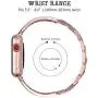Compatible for Apple Watch Stainless Steel Band 38mm, 42mm Women Wristband Replacement for Apple Watch Series 5/4/3/2/1 Accessories Metal Bling Strap by YvY … Compatible for Apple Watch Stainless Steel Band 38mm, 42mm Women Wristband Replacement for Apple Watch Series 5/4/3/2/1 Accessories Metal Bling Strap by YvY …