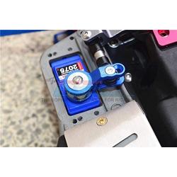 GPM for Traxxas E-Revo 2.0 VXL Brushless (86086-4) Upgrade Parts Aluminum 25T Servo Horn with Built-in Spring - 2Pc Set Black