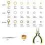 Jump Ring Kit,LANMOK 2313pcs Open Jump Necklace Rings with Lobster Clasp for Jewelry Making Beginner Hand Craft DIY Necklace Finding and Repair