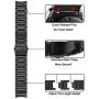Kartice Metal Band Compatible with Samsung Galaxy Watch 46mm Bands Gear S3 Frontier No Gaps Band, 22mm Solid Stainless Steel No Gap Watch Bands for Galaxy Watch 46mm Gear S3 Classic Bands (Black)