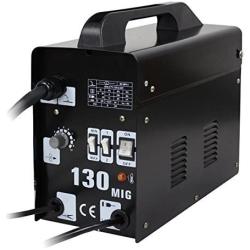 Super Deal PRO Commercial MIG 130 AC Flux Core Wire Automatic Feed Welder Welding Machine w/Free Mask 110V