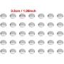 Button Parts 1000PCS 32mm DIY Blank Pin Badge Button Parts Consumables for Badge Maker Machine, 1.26inch(32mm)