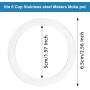 Moka Express Replacement Funnel Kits, 3 Packs Replacement Gasket Seals, 1 Stainless Steel Replacement Funnel with 1 Pack Stainless Filter Replacement (6-Cup)