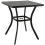 Ulax Furniture 31 x 31 Outdoor Bar Table Patio Metal Bar Bistro Table with Umbrella Hole Ulax Furniture 31 x 31 Outdoor Bar Table Patio Metal Bar Bistro Table with Umbrella Hole