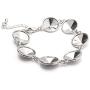 Swarovski - Create Your Style Metal Silver Bracelet Rivoli Base 3 packages of 1 Piece (3 Total Crystals)
