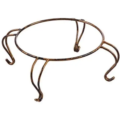 Evergreen Garden Beautiful Scroll Metal Table Top Bird Bath Stand - 14 x 14 x 5 Inches Fade and Weather Resistant Outdoor Decoration for Homes, Yards and Gardens