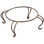 Evergreen Garden Beautiful Scroll Metal Table Top Bird Bath Stand - 14 x 14 x 5 Inches Fade and Weather Resistant Outdoor Decoration for Homes, Yards and Gardens