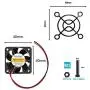 4 Set 40mm 12V Dc Fan + Heatsink Kit with pre-Applied Thermal Conductive Adhesive Tape