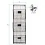 Three Tier Wall File Holder – Durable Black Metal Rack with Spacious Slots for Easy Organization, Mounts on Wall and Door for Office, Home, and Work – by Designstyles Three Tier Wall File Holder – Durable Black Metal Rack with Spacious Slots for Easy Organization, Mounts on Wall and Door for Office, Home, and Work – by Designstyles