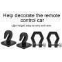 keenso 2PCS Metal Trailer Hook Parts Fit for SCX10 90046 Trx4 D90 1/10 RC Climbing Car Accessory( Black)
