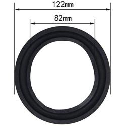 Fielect 5 Inch Speaker Foam Edge Surround Rings Replacement Parts for Speaker Repair or DIY 1pcs