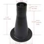 CAFORO Bed Frame Feet That Replace Your Wheels. Replacement Feet Allow Your Bed to Be Stationary Without Damaging Your Floor (Set of 4)