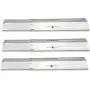 Hisencn Universal Replacement Heavy Duty Adjustable Stainless Steel Heat Plate Shield, Heat Tent, Flavorizer Bar, Burner Cover, Flame Tamer for Brinkmann Gas Grill, Extends from 11.75'' up to 21'' L