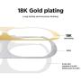 elago Dust Guard Compatible with AirPods Pro 3rd Generation - Dust-Proof Film, Ultra Slim, Luxurious Looking, Protect from Iron/Metal Shavings (2 Sets, Gold) [US Patent Registered]