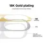 elago Dust Guard Compatible with AirPods Pro 3rd Generation - Dust-Proof Film, Ultra Slim, Luxurious Looking, Protect from Iron/Metal Shavings (1 Set, Gold) [US Patent Registered]