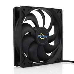 Conisy 120 mm PWM PC Case Fan, 4 Pin 800-2000 RPM Adjustable High Airflow Cooling Fan for Computer Coolers and Radiators System (Multicolor)